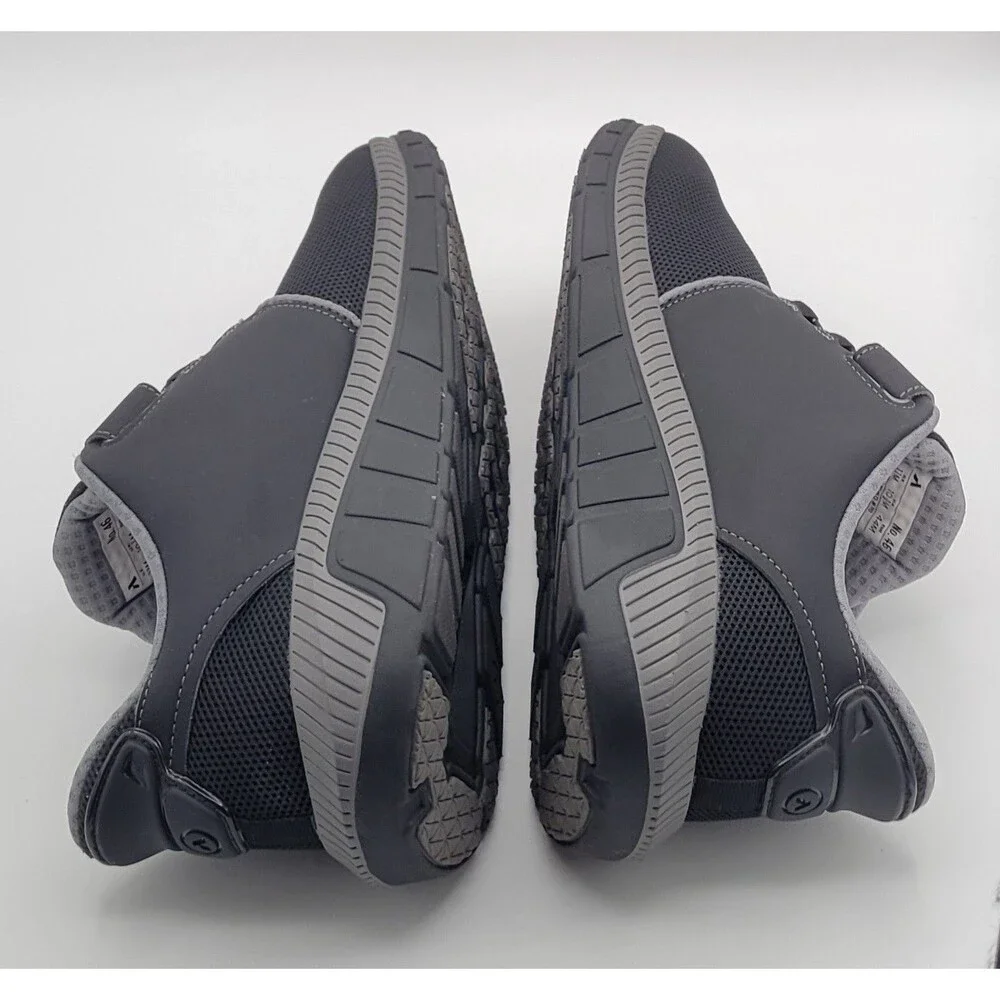 Anodyne No. 46 Mens Sport Jogger Black Grey Diabetic Shoes Mens Size 11 M